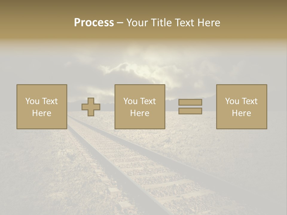 Unico Progresso Prospettiva PowerPoint Template