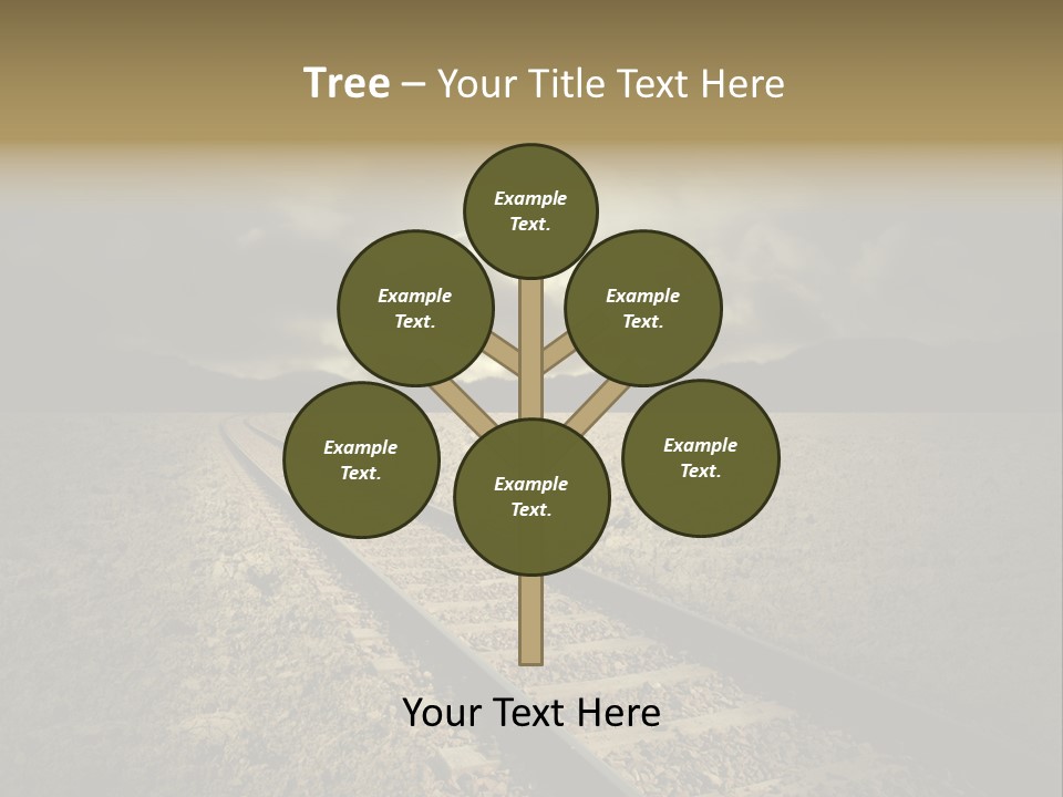 Unico Progresso Prospettiva PowerPoint Template