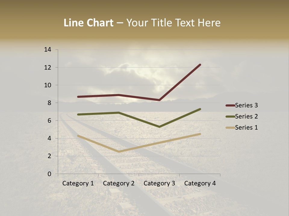 Unico Progresso Prospettiva PowerPoint Template