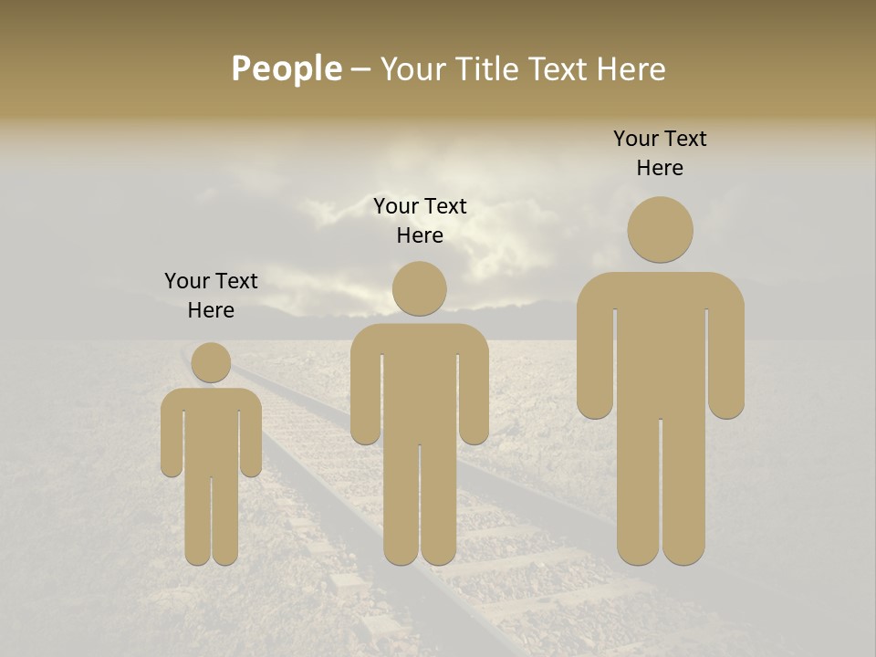 Unico Progresso Prospettiva PowerPoint Template