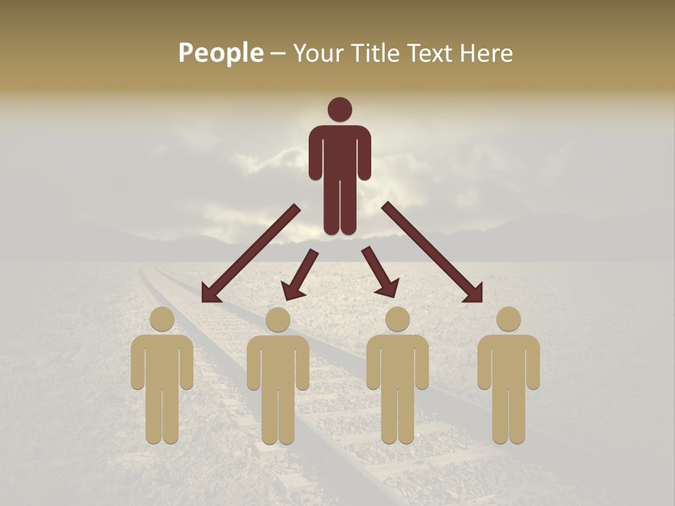 Unico Progresso Prospettiva PowerPoint Template