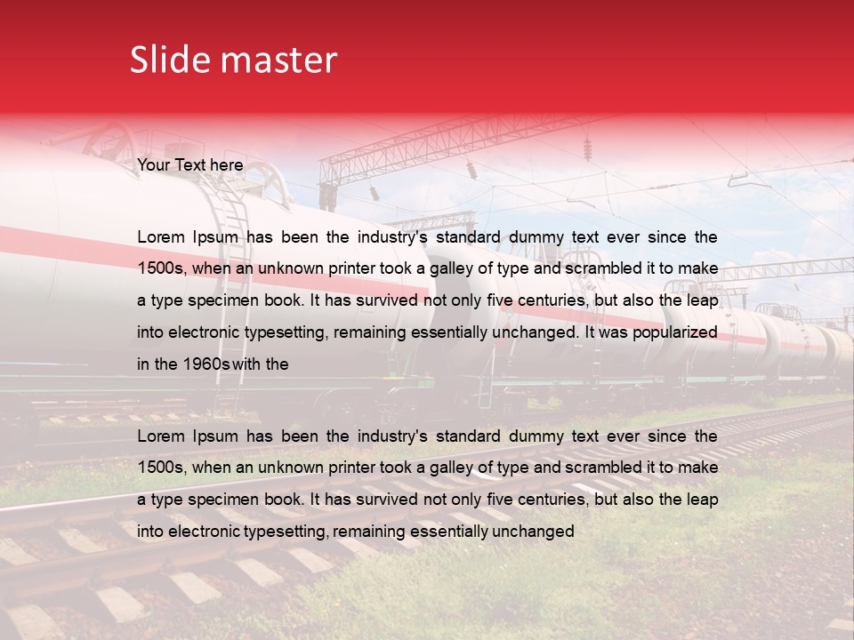 Heavy Shipment Vehicle PowerPoint Template