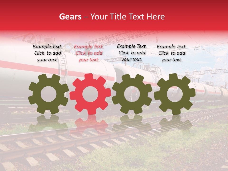 Heavy Shipment Vehicle PowerPoint Template