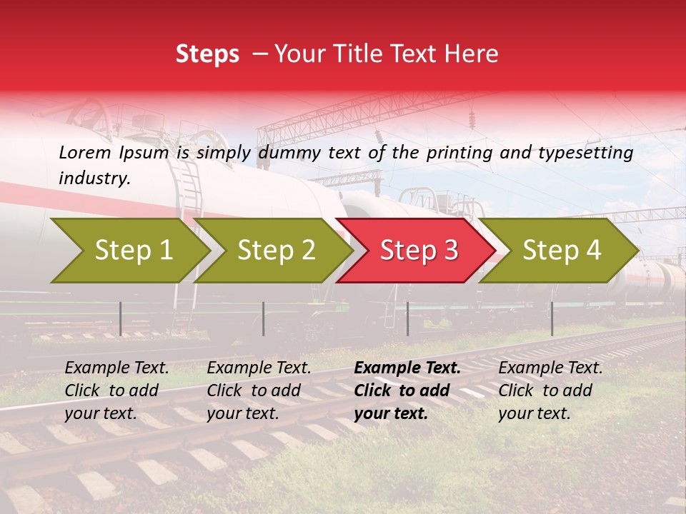 Heavy Shipment Vehicle PowerPoint Template