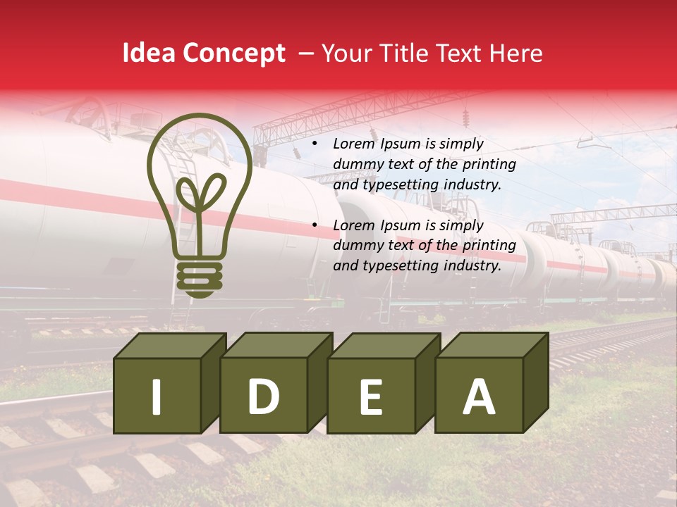 Heavy Shipment Vehicle PowerPoint Template