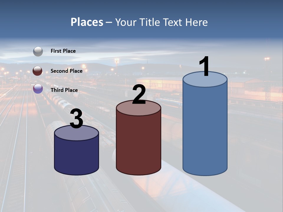 Industrial Economy Freighttrain PowerPoint Template