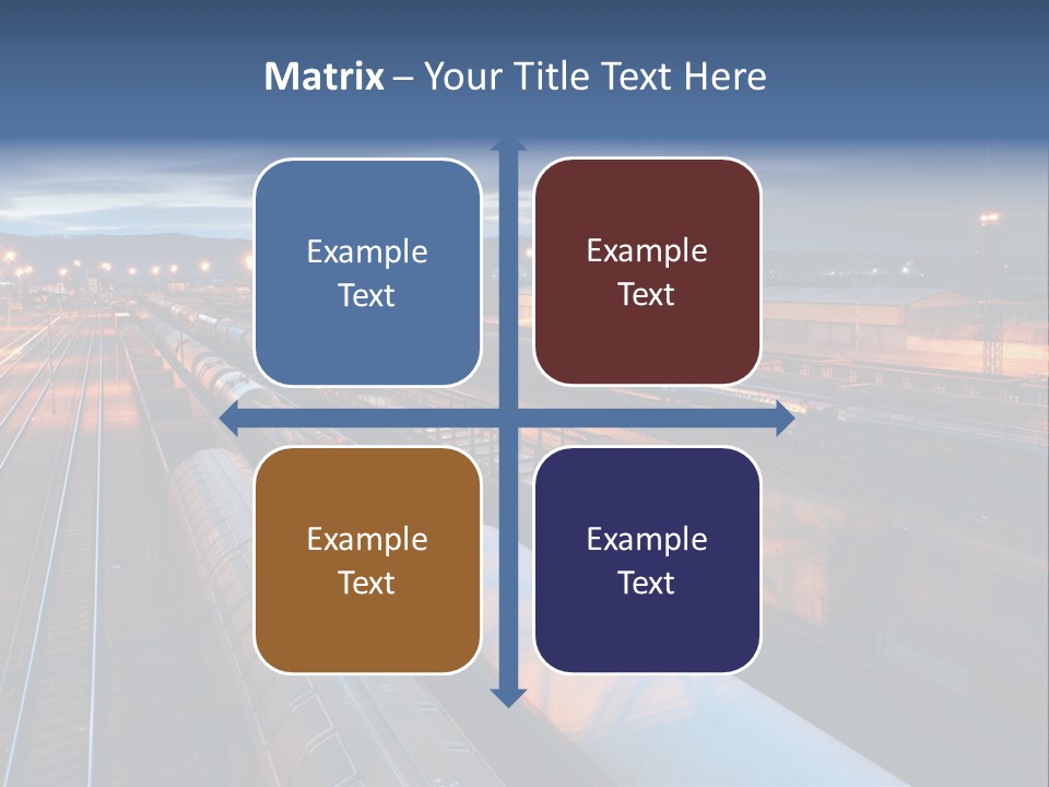 Industrial Economy Freighttrain PowerPoint Template