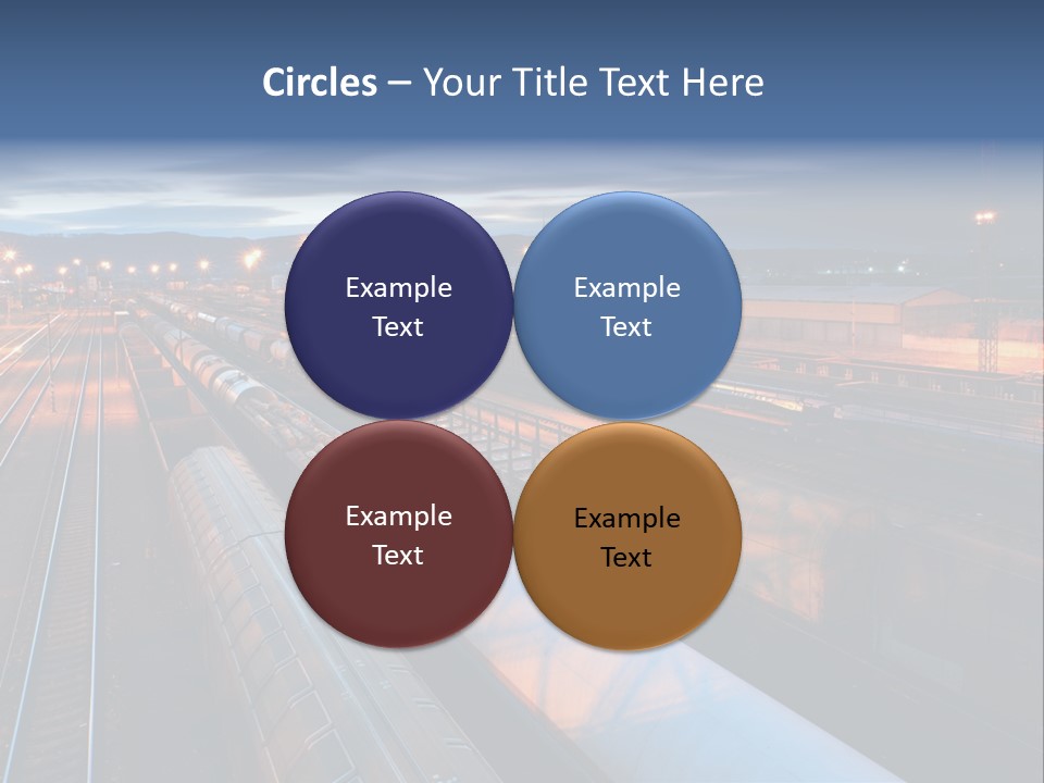 Industrial Economy Freighttrain PowerPoint Template
