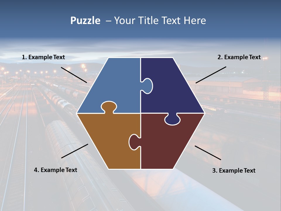 Industrial Economy Freighttrain PowerPoint Template