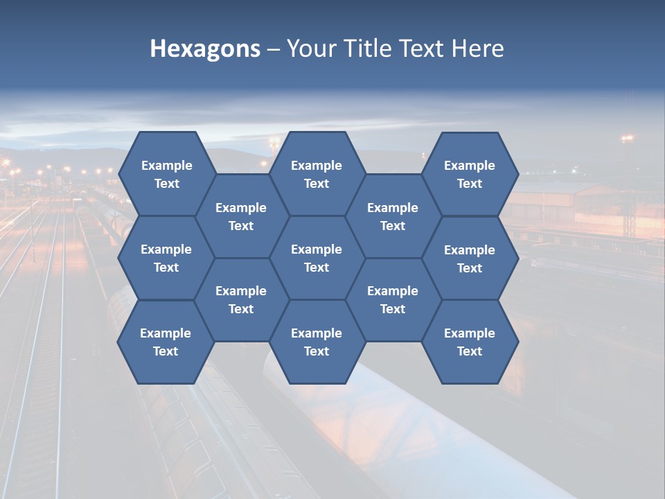 Industrial Economy Freighttrain PowerPoint Template