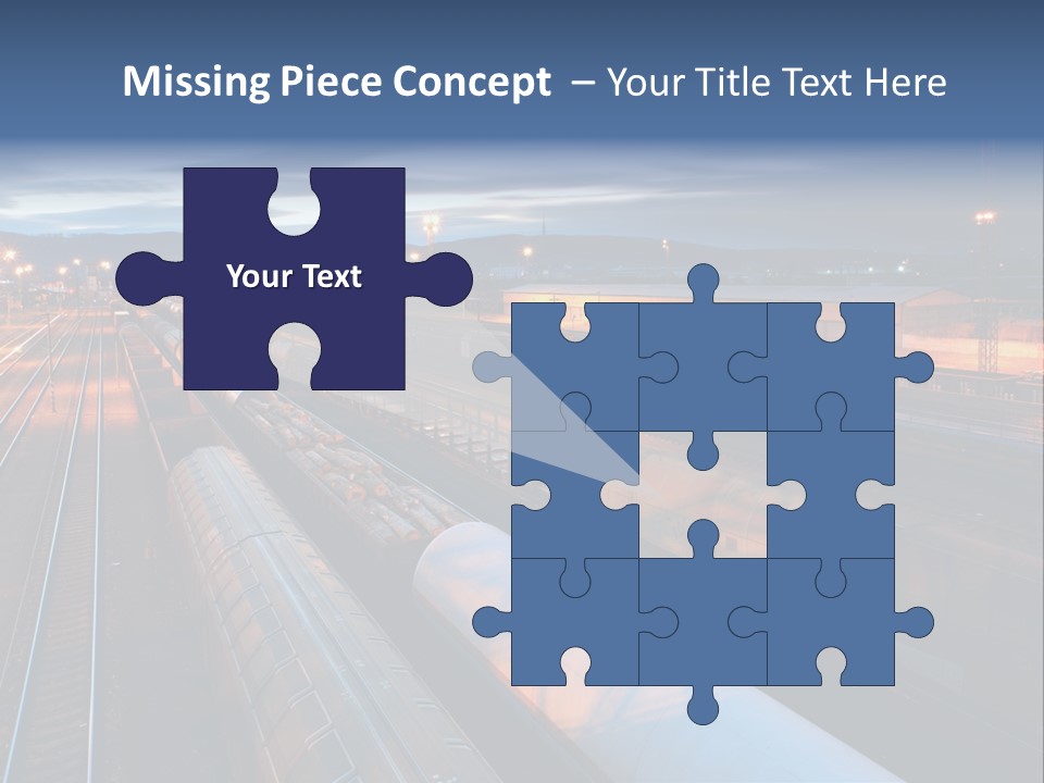 Industrial Economy Freighttrain PowerPoint Template