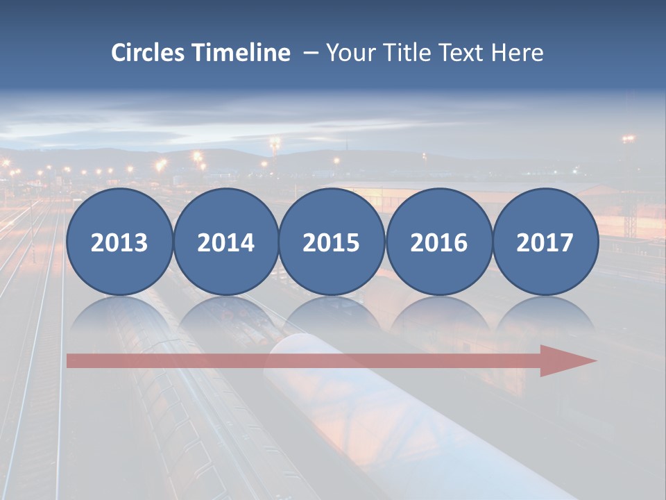 Industrial Economy Freighttrain PowerPoint Template