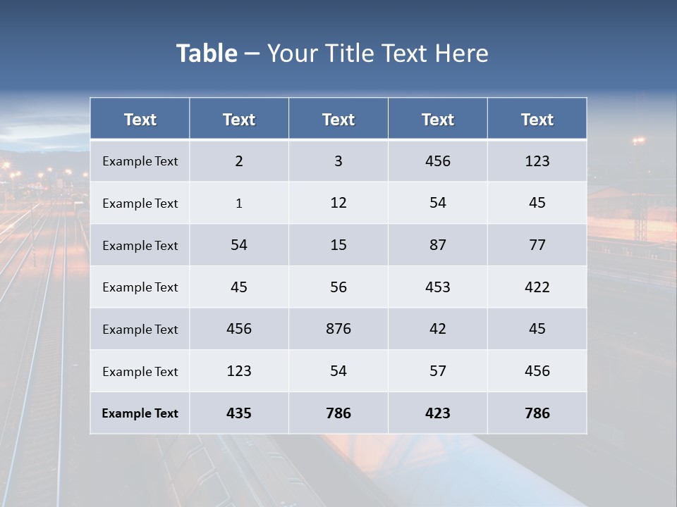 Industrial Economy Freighttrain PowerPoint Template