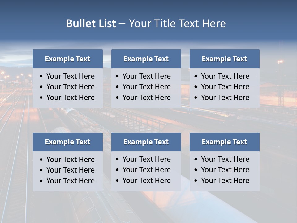 Industrial Economy Freighttrain PowerPoint Template