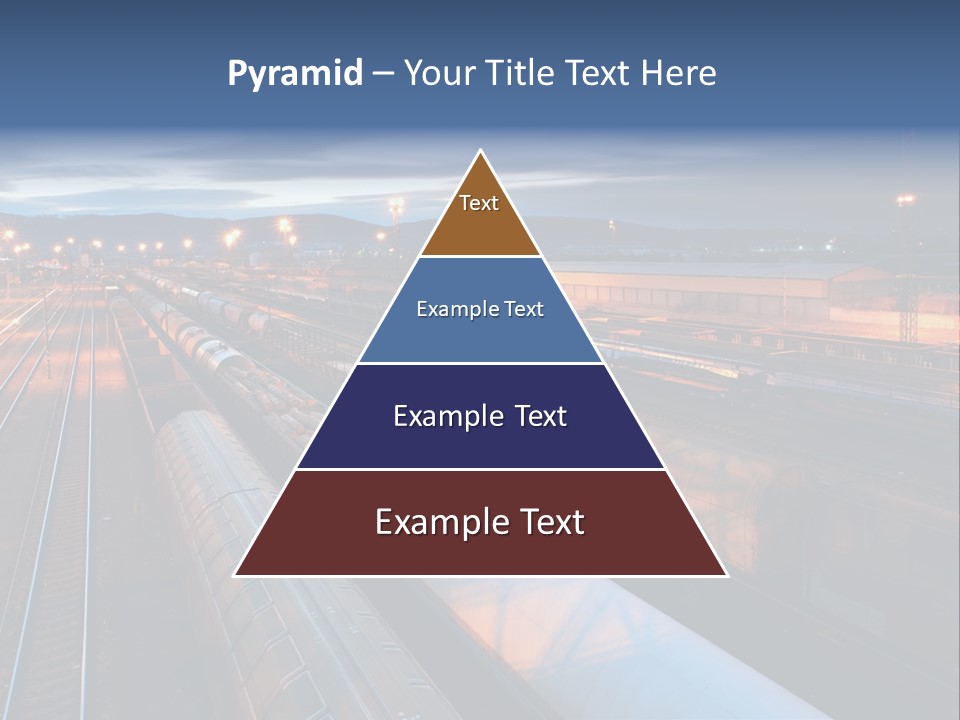 Industrial Economy Freighttrain PowerPoint Template