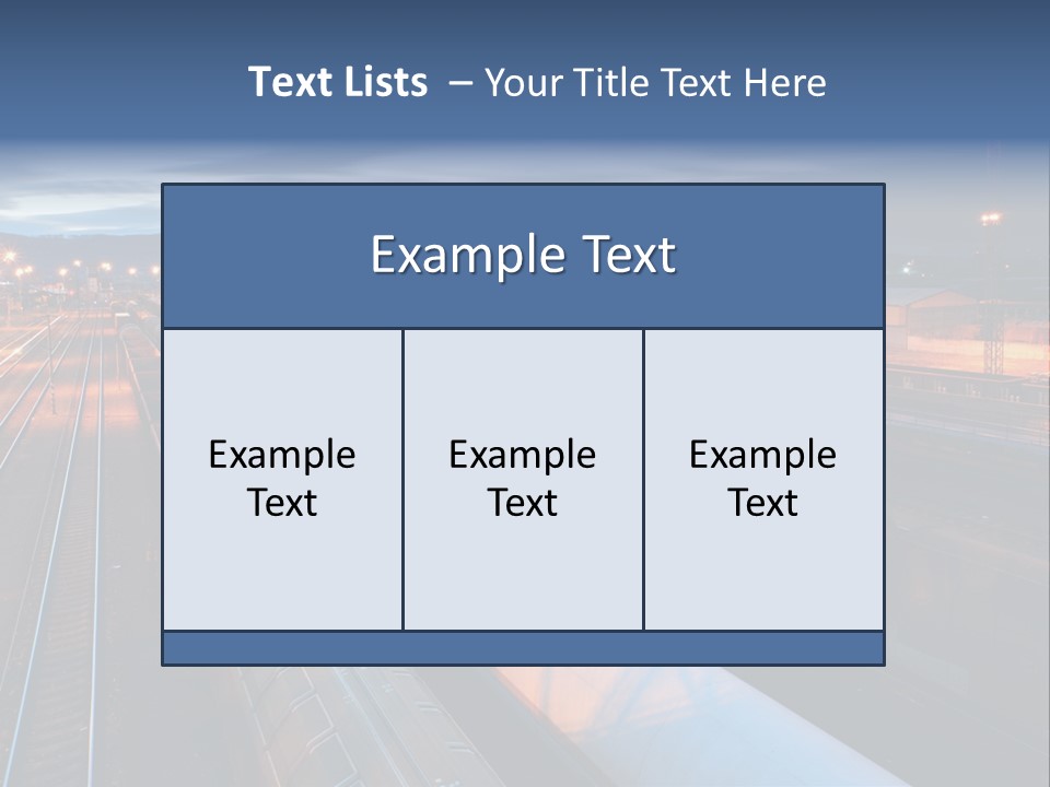Industrial Economy Freighttrain PowerPoint Template