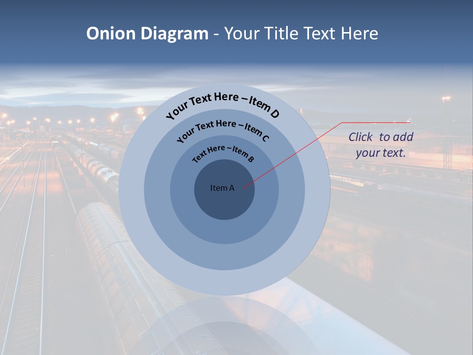 Industrial Economy Freighttrain PowerPoint Template