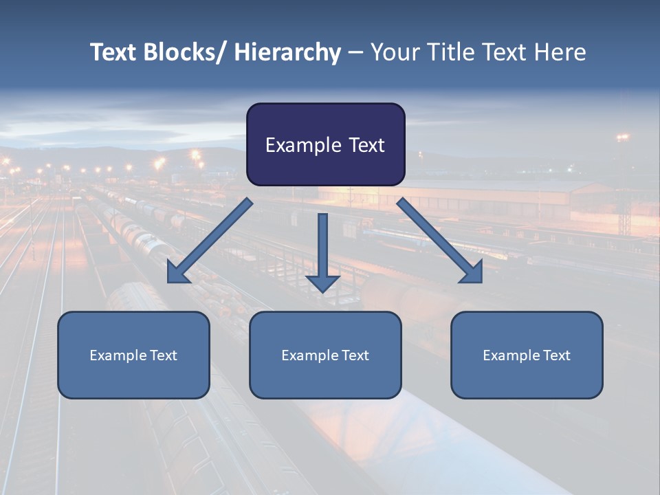 Industrial Economy Freighttrain PowerPoint Template
