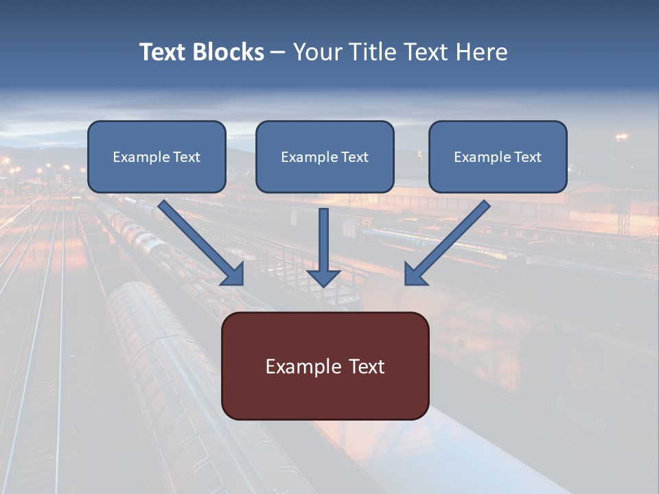 Industrial Economy Freighttrain PowerPoint Template