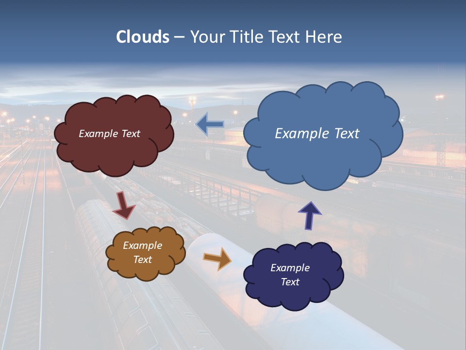 Industrial Economy Freighttrain PowerPoint Template