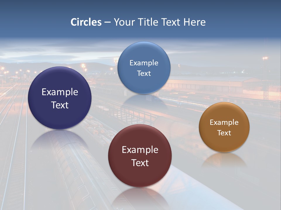 Industrial Economy Freighttrain PowerPoint Template