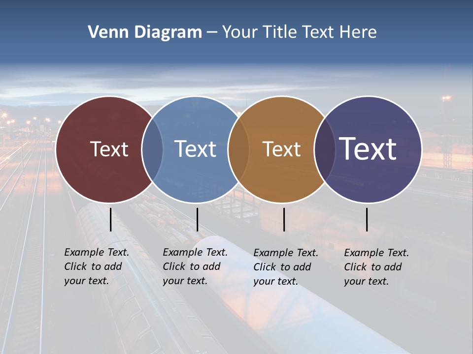 Industrial Economy Freighttrain PowerPoint Template