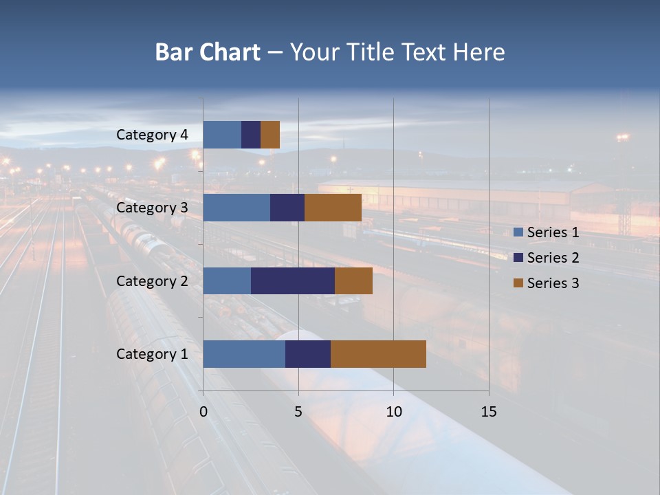 Industrial Economy Freighttrain PowerPoint Template