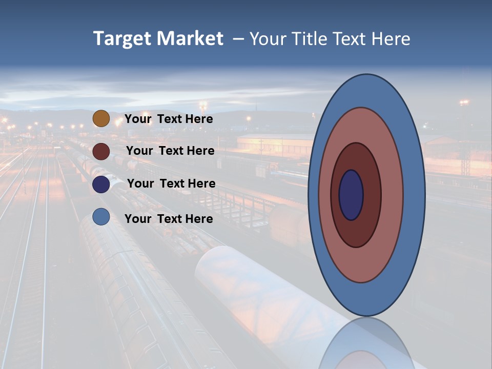 Industrial Economy Freighttrain PowerPoint Template