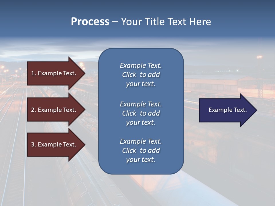 Industrial Economy Freighttrain PowerPoint Template