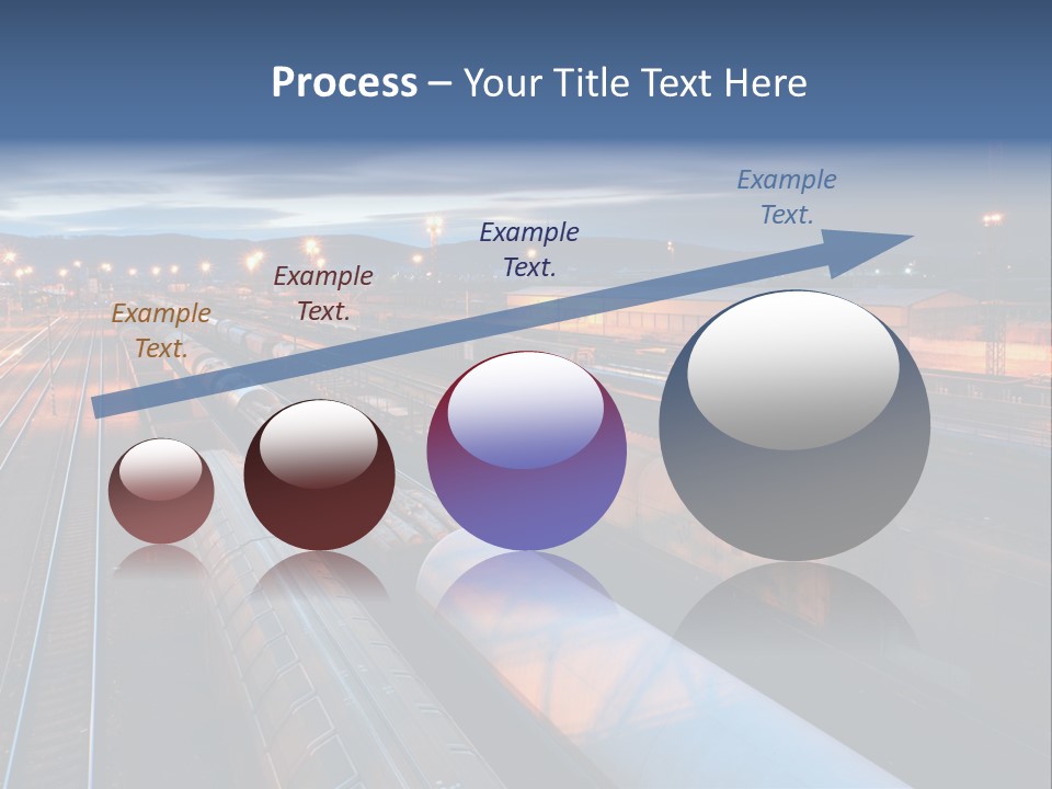Industrial Economy Freighttrain PowerPoint Template