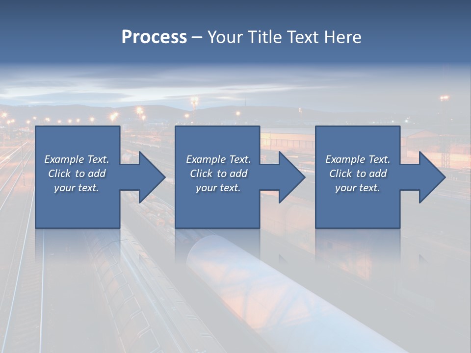 Industrial Economy Freighttrain PowerPoint Template