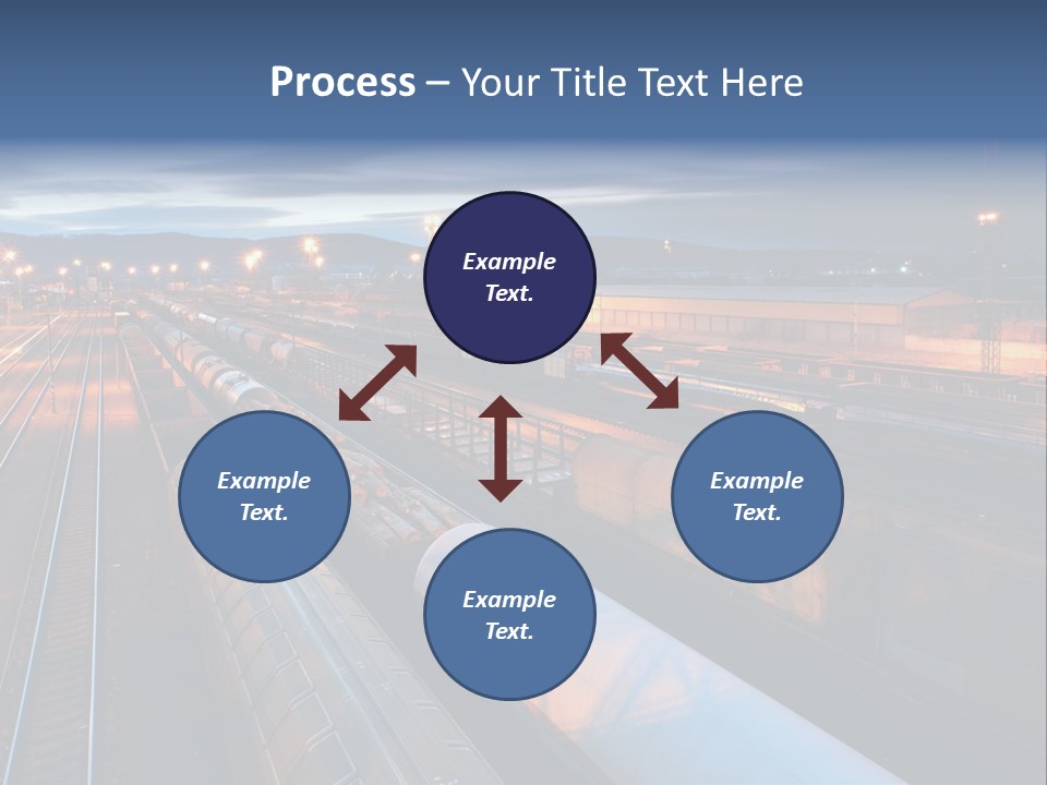 Industrial Economy Freighttrain PowerPoint Template