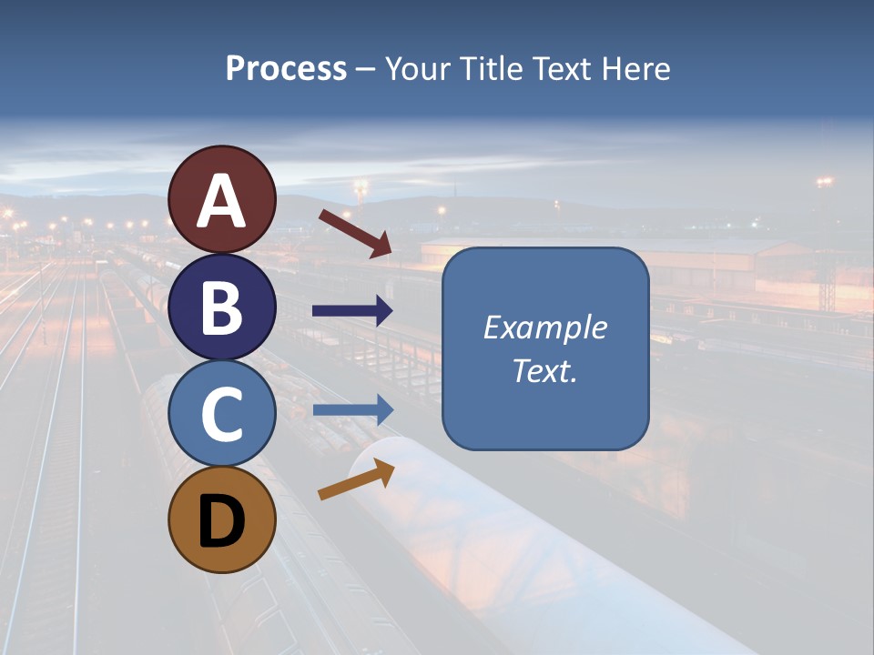 Industrial Economy Freighttrain PowerPoint Template