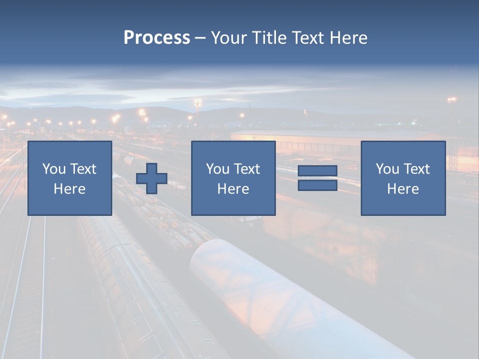 Industrial Economy Freighttrain PowerPoint Template