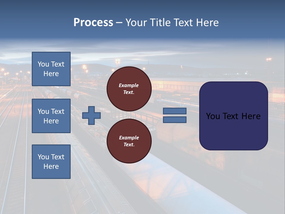 Industrial Economy Freighttrain PowerPoint Template