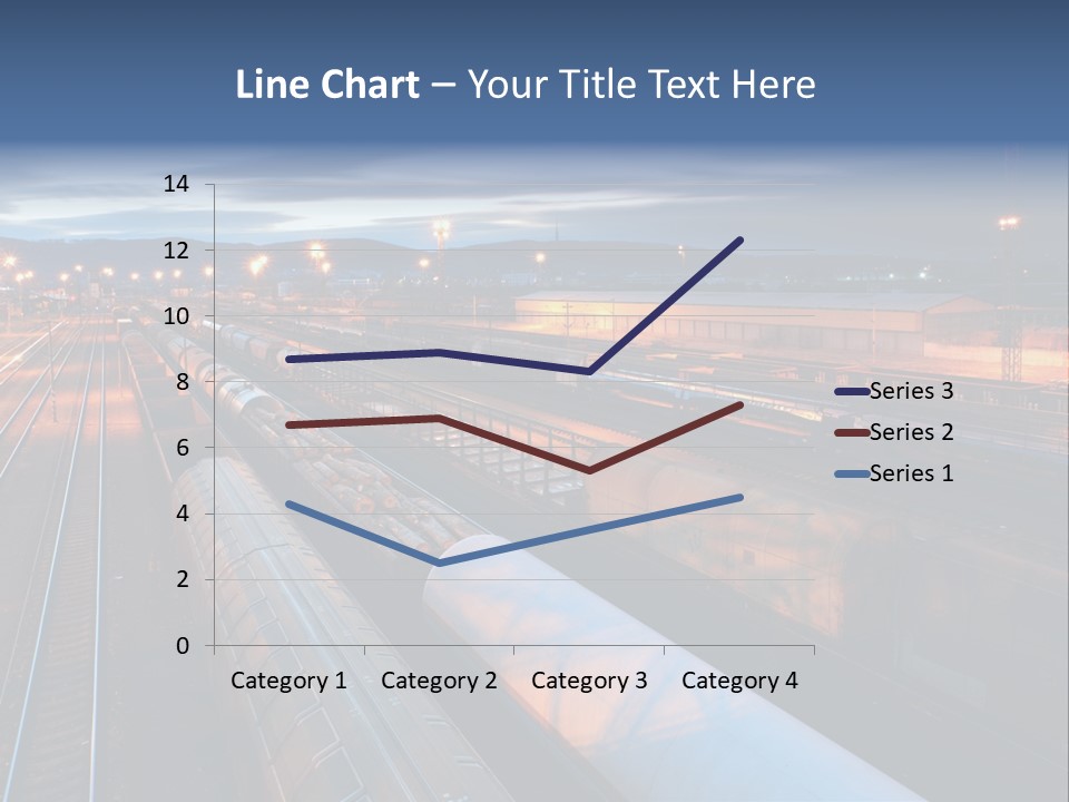 Industrial Economy Freighttrain PowerPoint Template