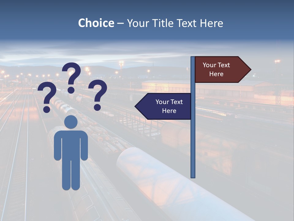 Industrial Economy Freighttrain PowerPoint Template