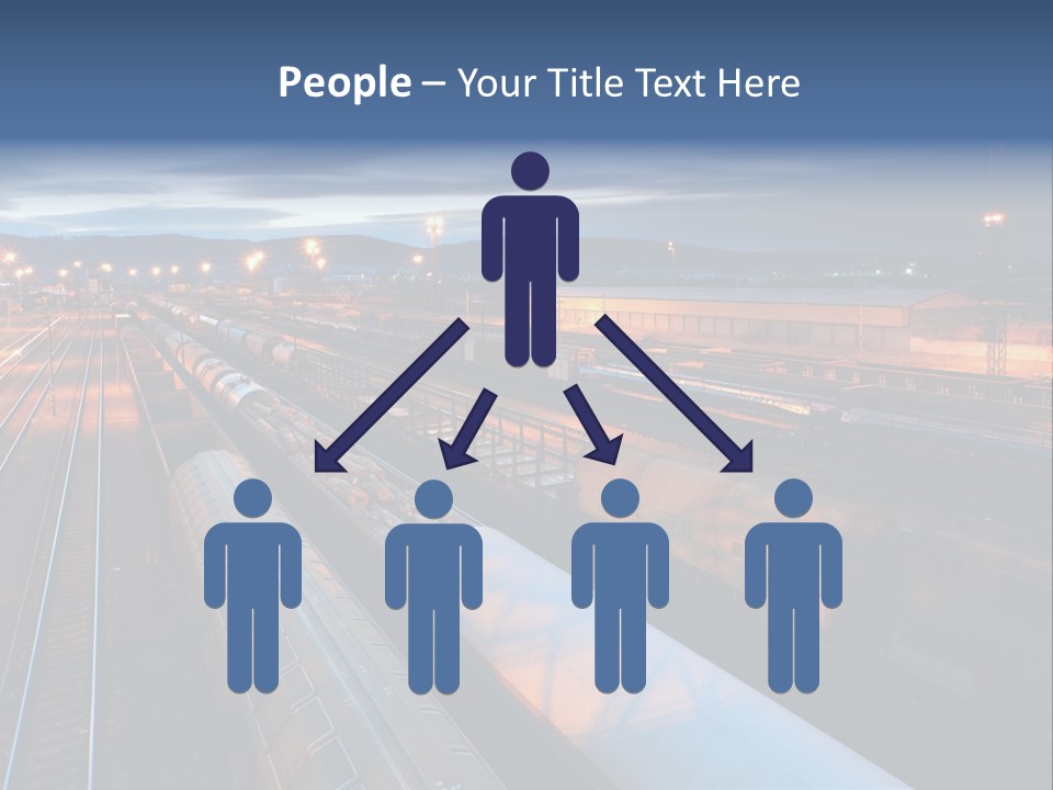 Industrial Economy Freighttrain PowerPoint Template