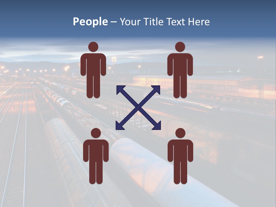 Industrial Economy Freighttrain PowerPoint Template