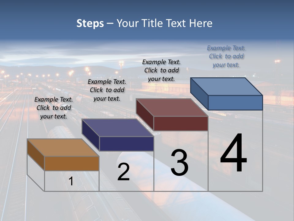 Industrial Economy Freighttrain PowerPoint Template
