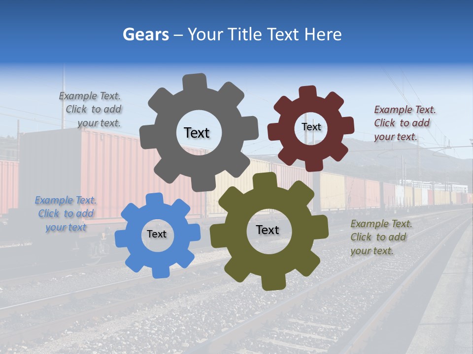 Motion Electric Cargo PowerPoint Template