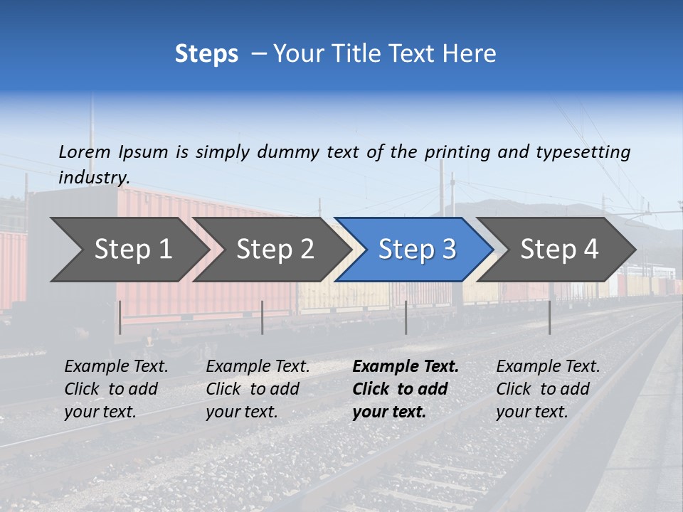 Motion Electric Cargo PowerPoint Template