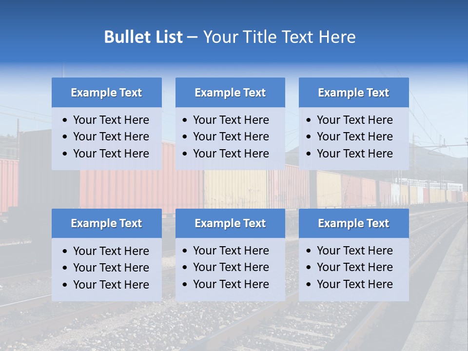 Motion Electric Cargo PowerPoint Template