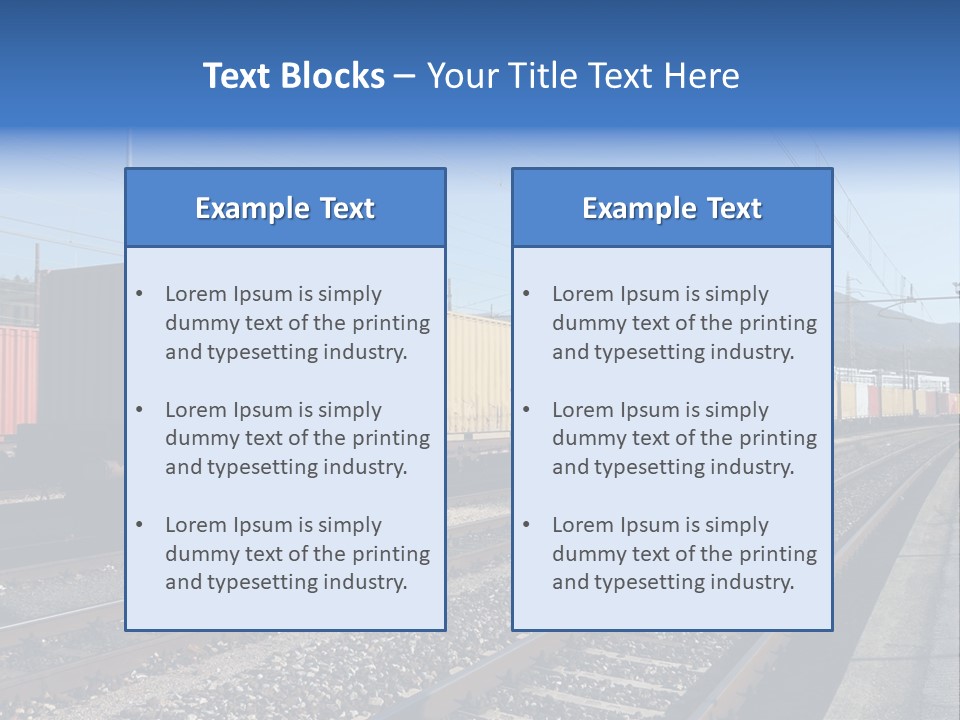 Motion Electric Cargo PowerPoint Template