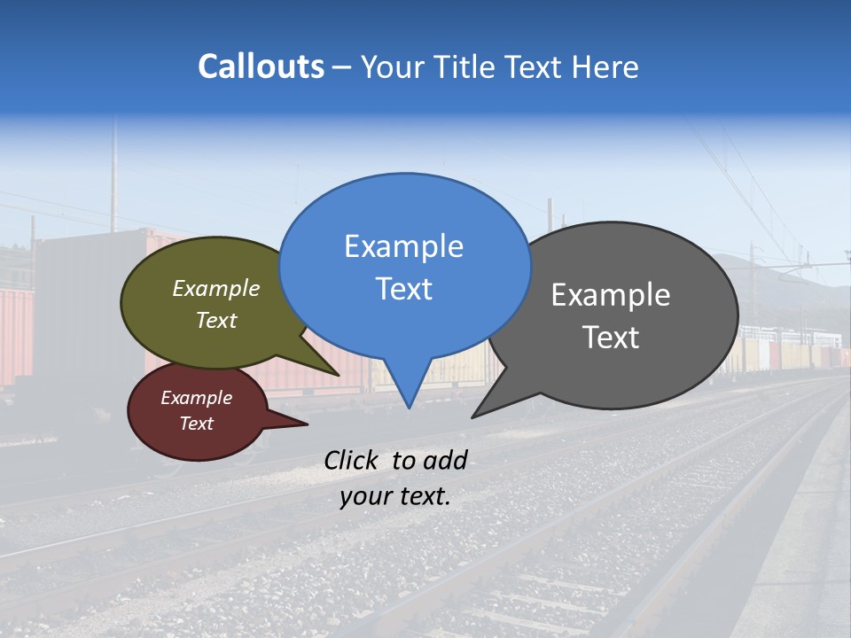 Motion Electric Cargo PowerPoint Template