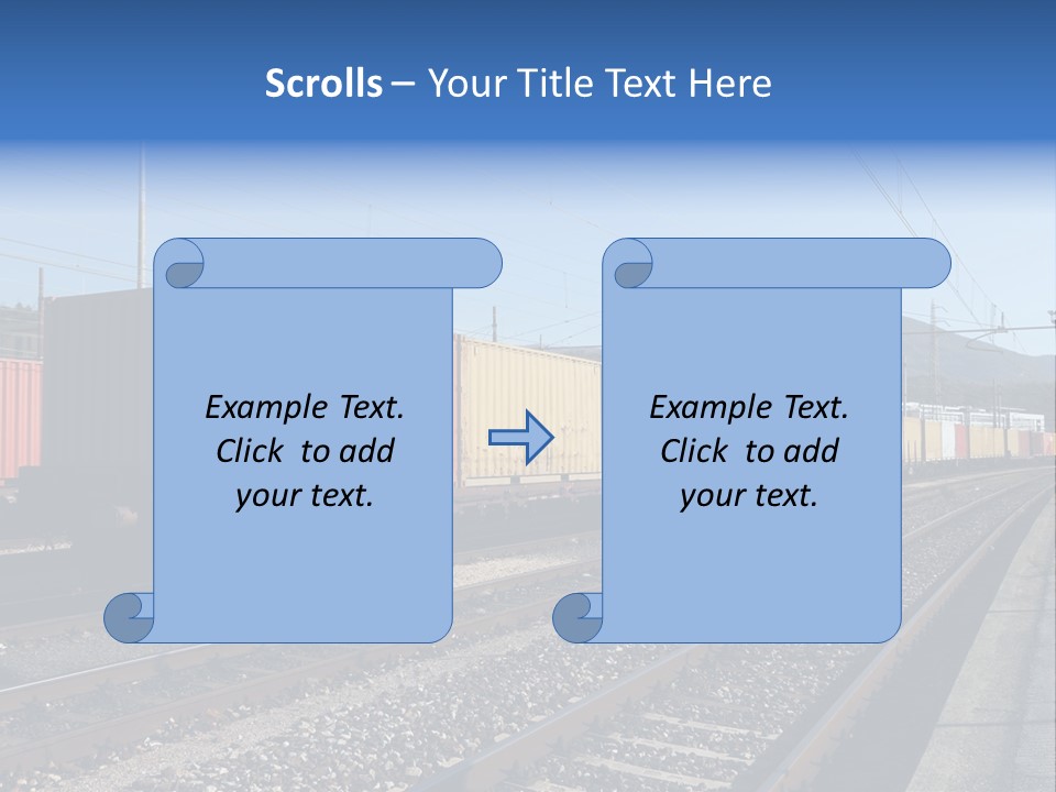 Motion Electric Cargo PowerPoint Template