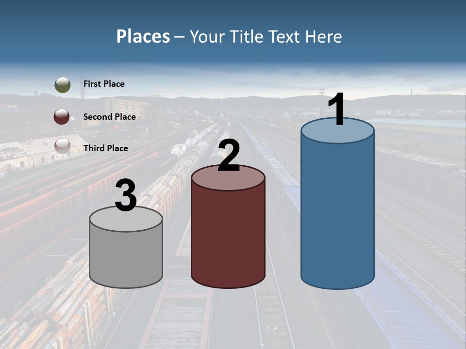 Tank Terminal Clouds PowerPoint Template