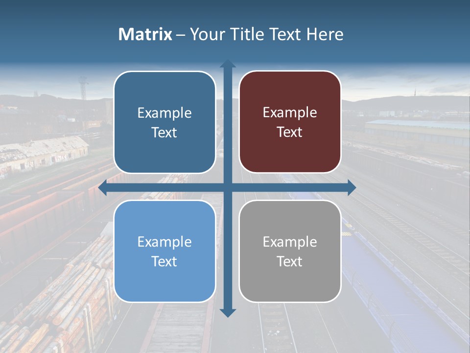 Tank Terminal Clouds PowerPoint Template