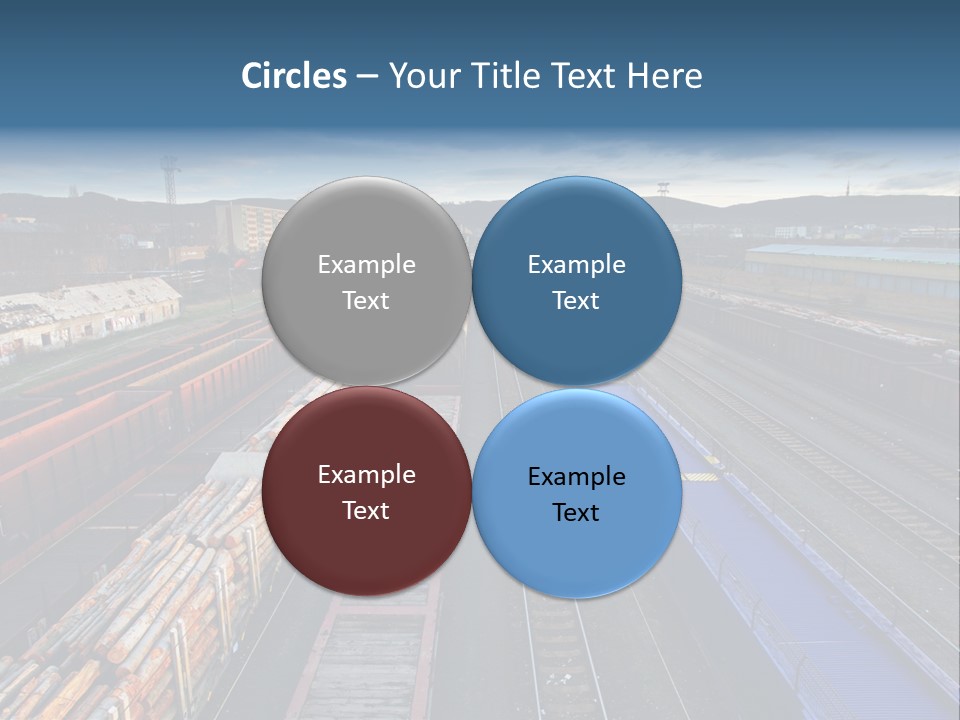 Tank Terminal Clouds PowerPoint Template