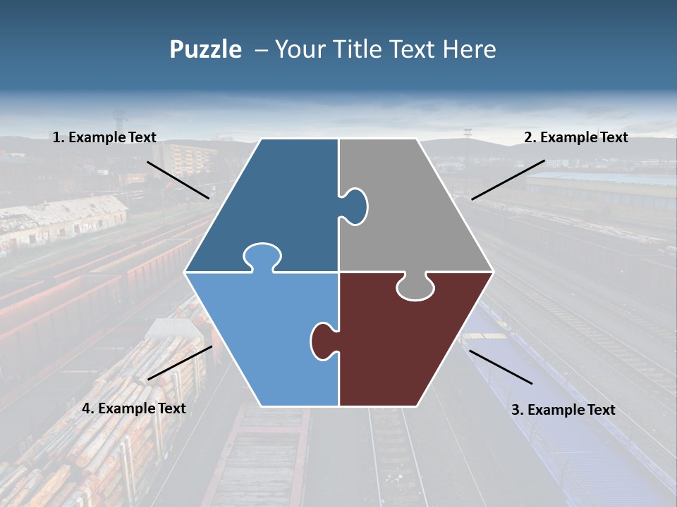 Tank Terminal Clouds PowerPoint Template